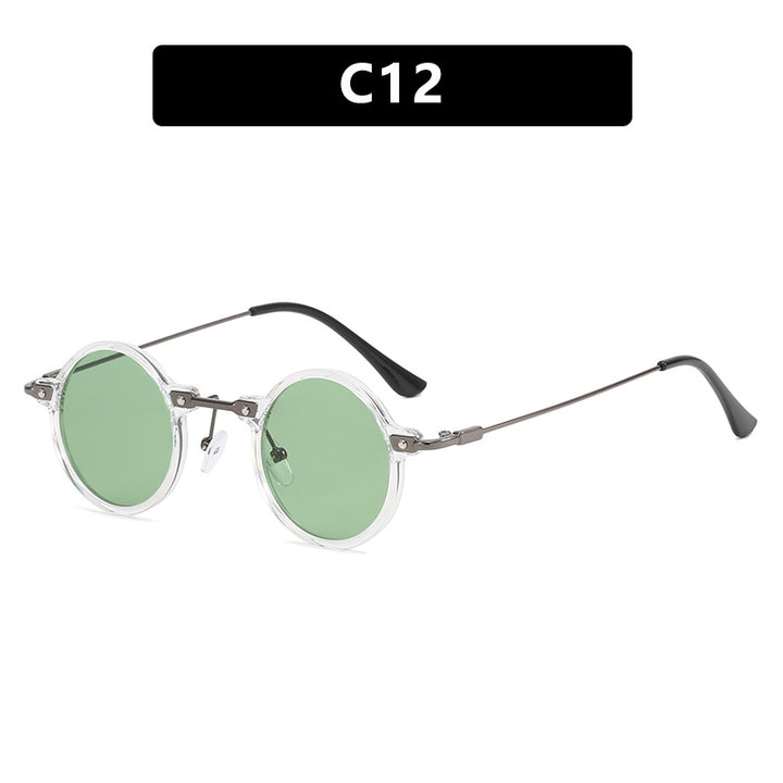 Women's fashionable round sunglasses with stylish metal frame and polarized lenses Kalsten