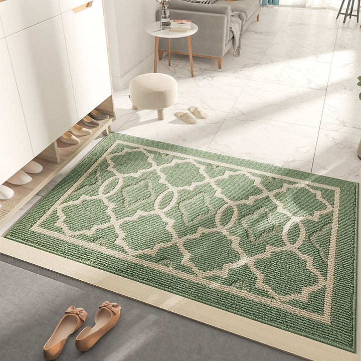 Textured Geometric Pattern Area Rug