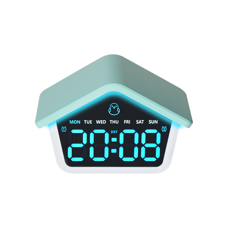 Digital alarm clock in creative house design Kalsten