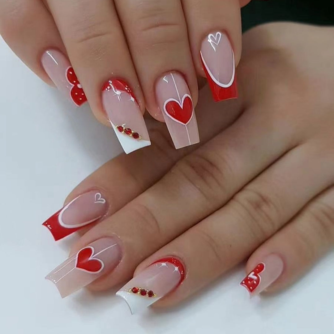 Ornate Butterfly-Inspired Acrylic Nail Extensions Kalsten