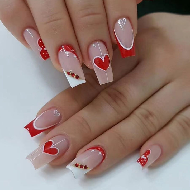 Ornate Butterfly-Inspired Acrylic Nail Extensions Kalsten