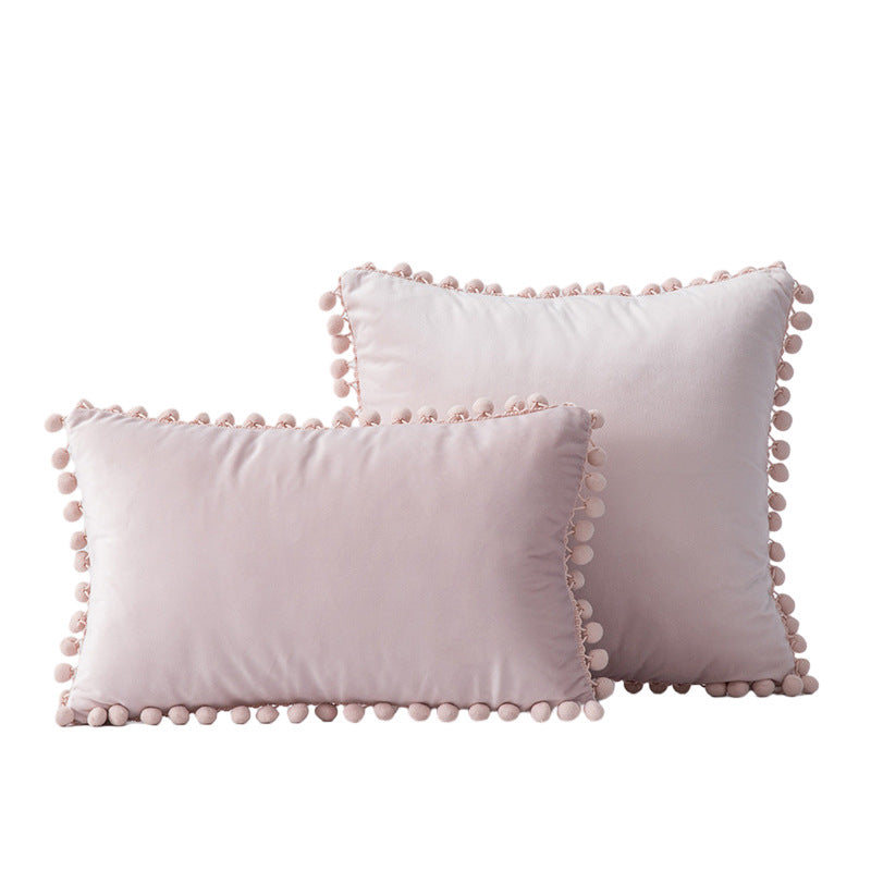 Decorative Pom-Pom Accent Pillow