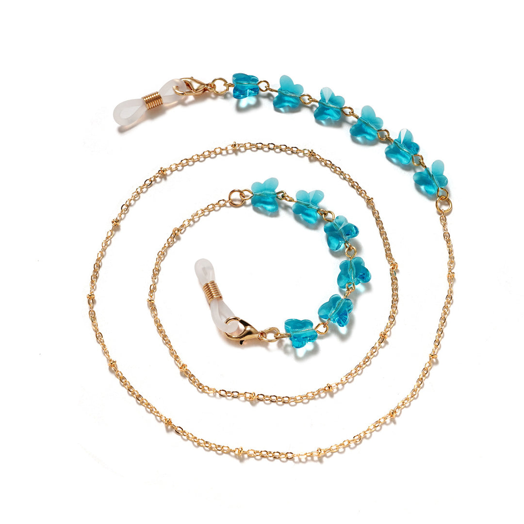 Floral Embellished Eyewear Chain Kalsten
