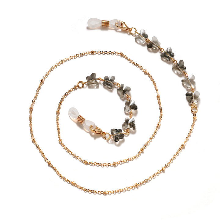 Floral Embellished Eyewear Chain Kalsten