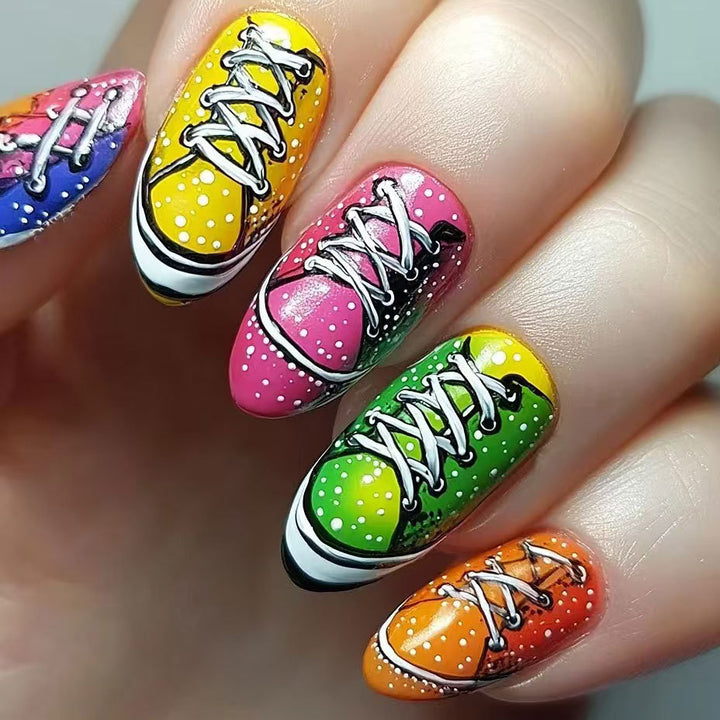 Playful Themed Press-On Nail Set Kalsten