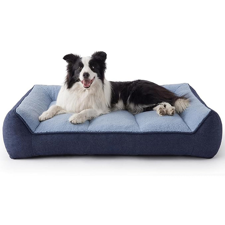 Orthopedic Plush Dog Lounge   Dog Bed