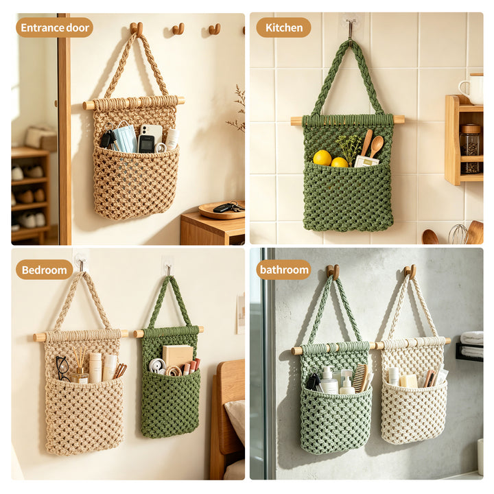 Decorative Crochet Wall Organizer