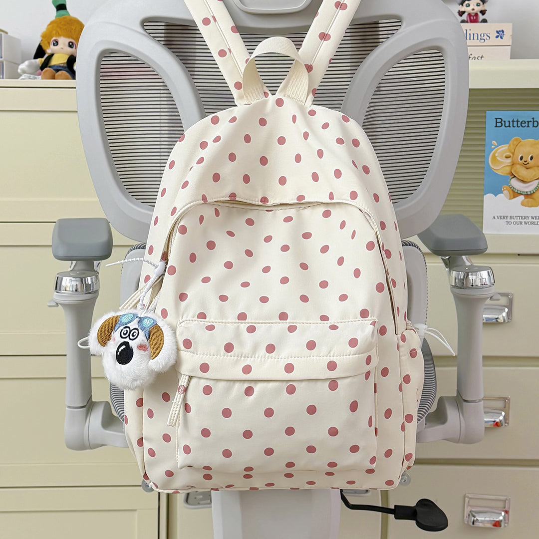 Playful Polka Dot Backpack