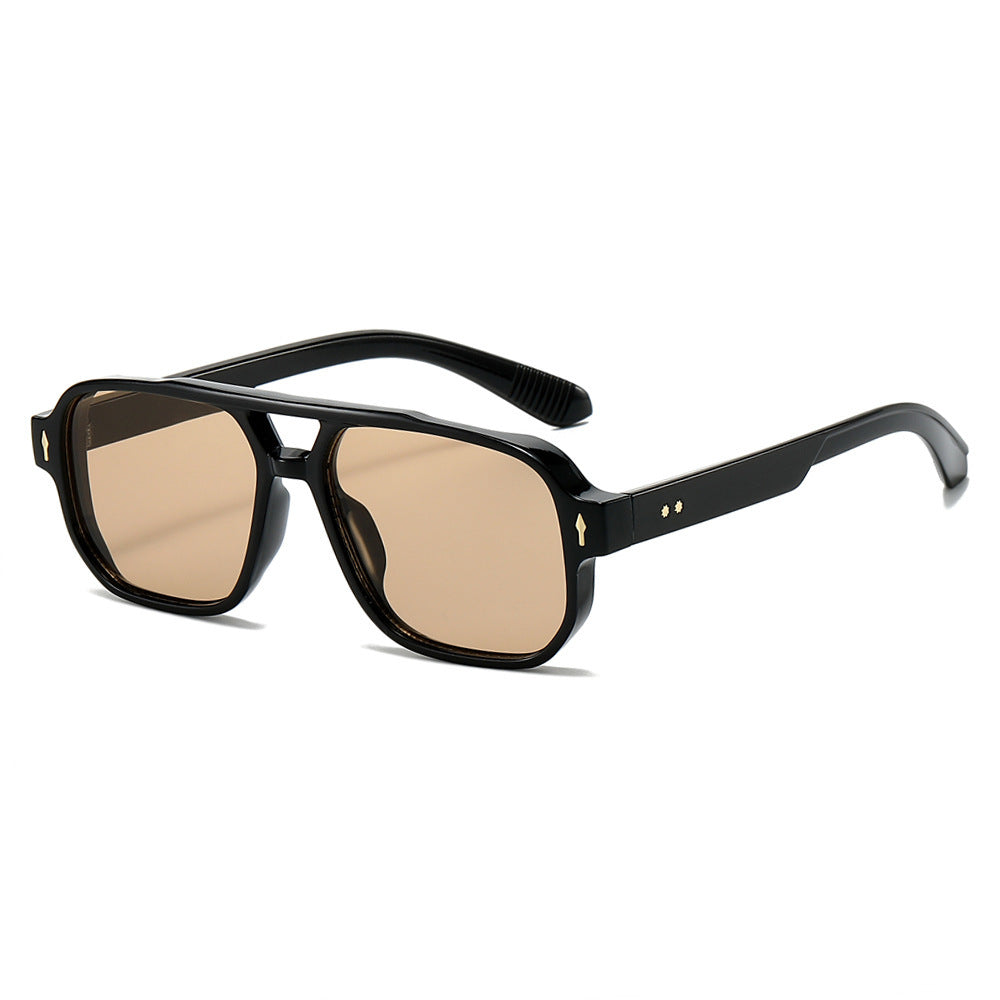 Oversized Geometric Sunglasses with Enhanced UV Protection Kalsten