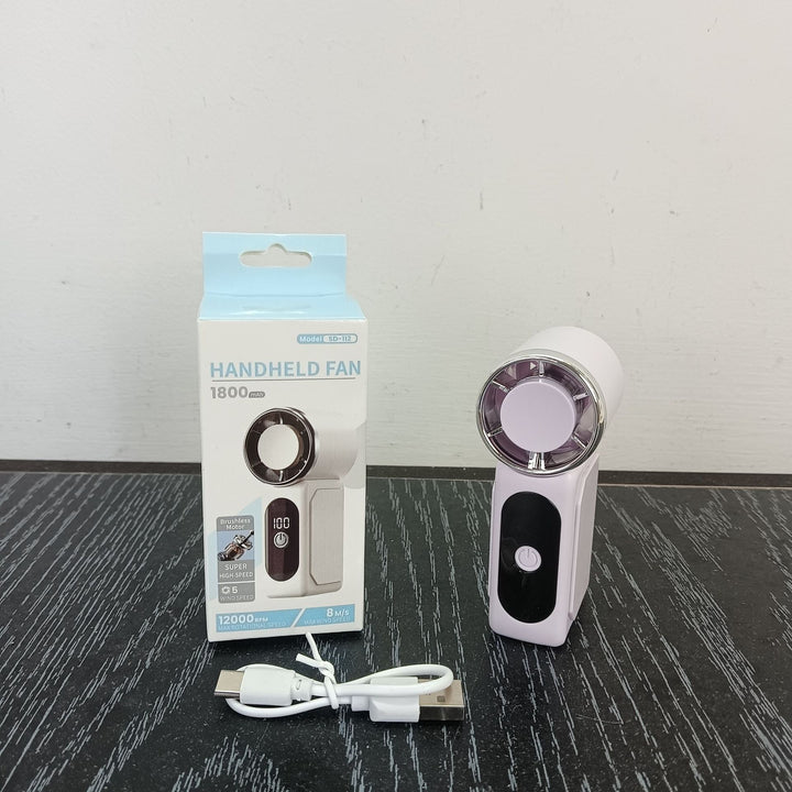 Unisex Portable Hand Fan with Digital Speed Display Kalsten