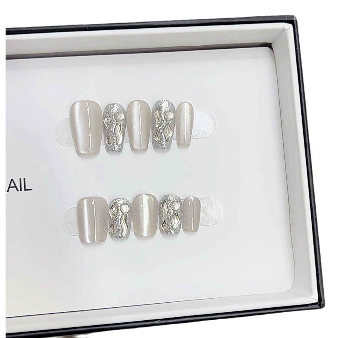 Elegant Designer Press-On Nails Set Kalsten