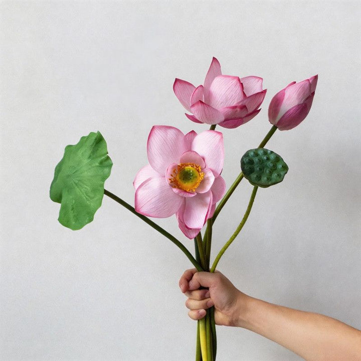 Realistic Lotus Flower Arrangement