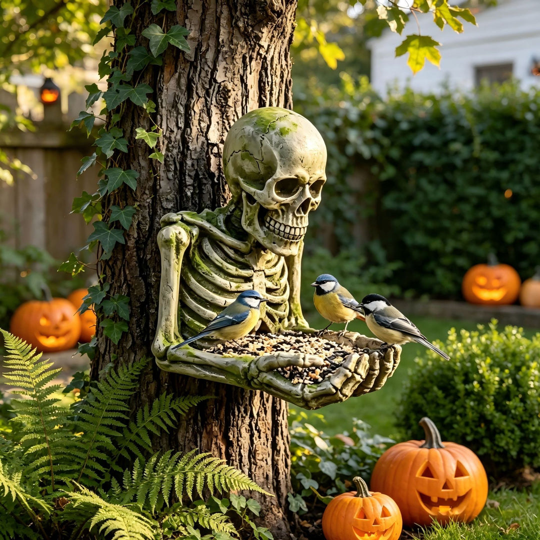 Decorative Skeleton Bird Feeder
