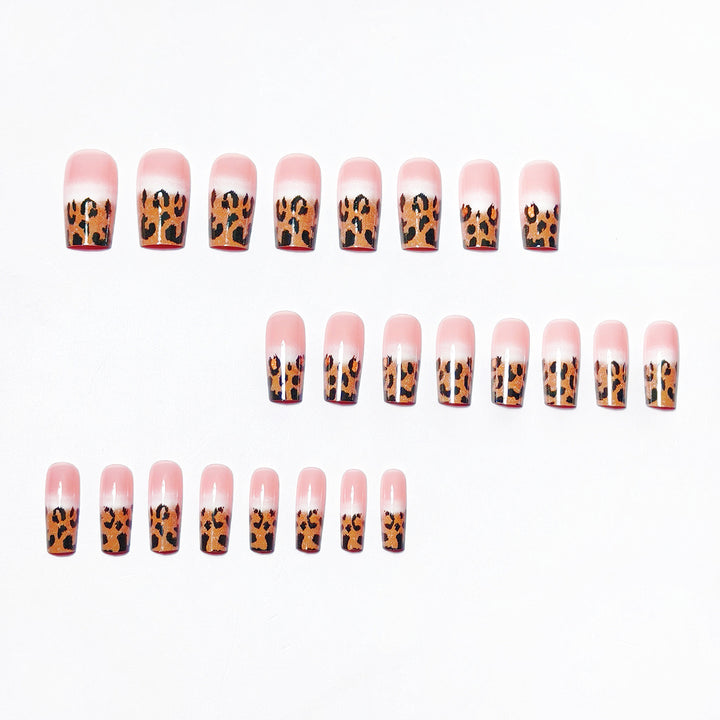Artificial nails with elegant leopard pattern Kalsten