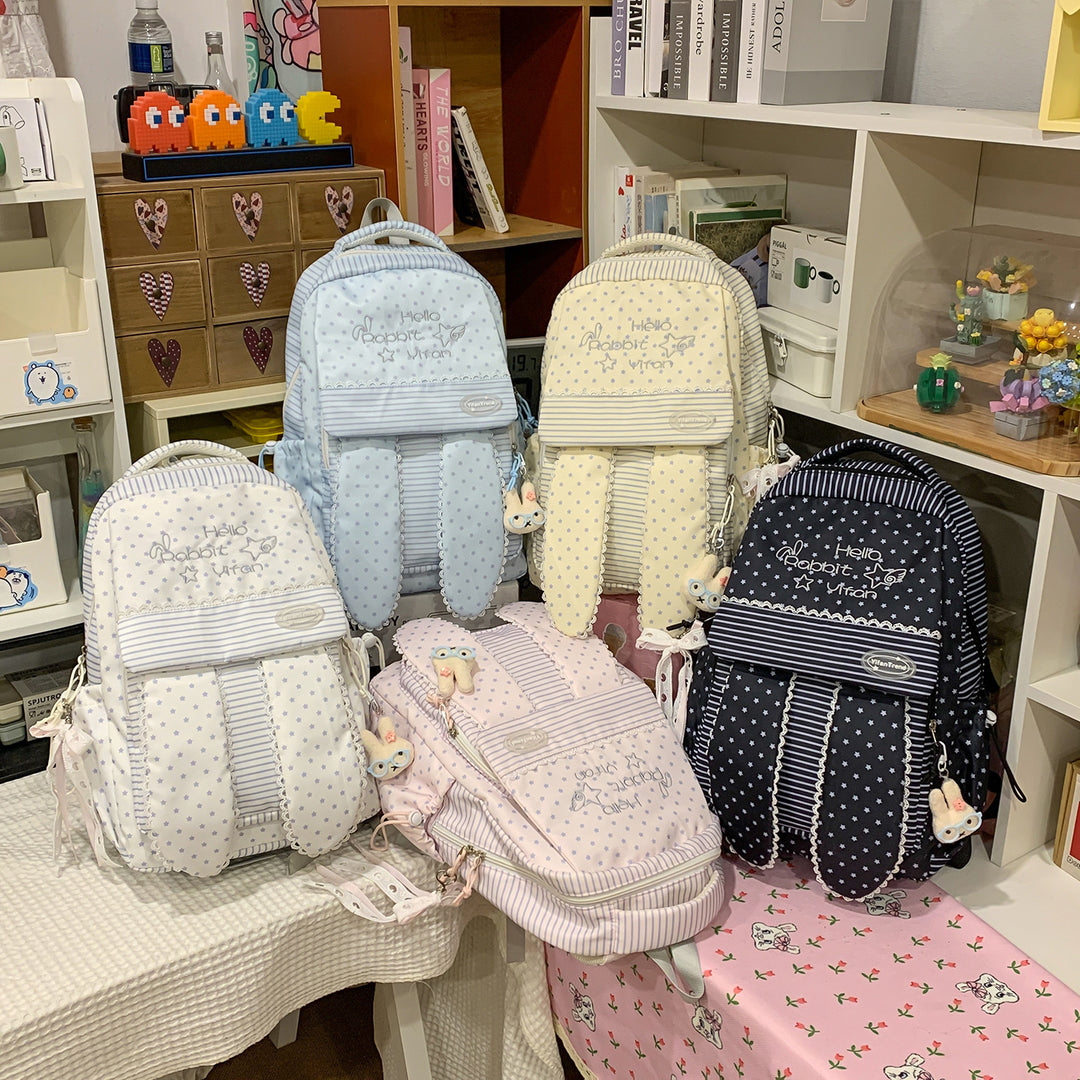 Cute Bunny Ear-Themed Backpack Kalsten