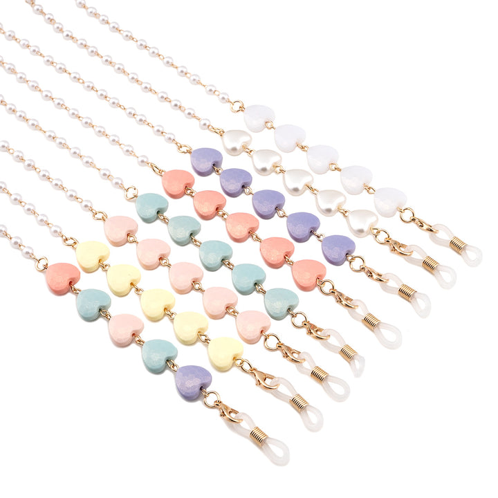 Decorative Heart-Shaped Eyewear Chain Kalsten