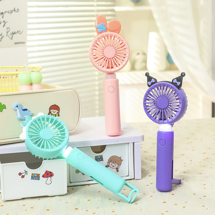 Ladies Mini Hand Fan with Integrated LED Lighting Kalsten