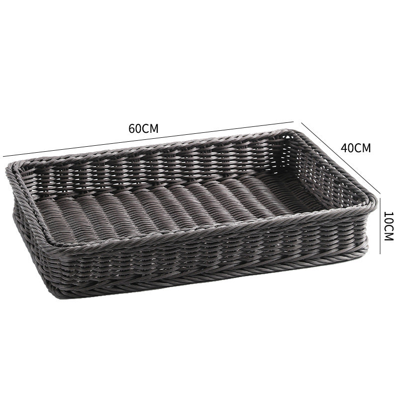 Large Rectangular Woven Storage Tray Kalsten