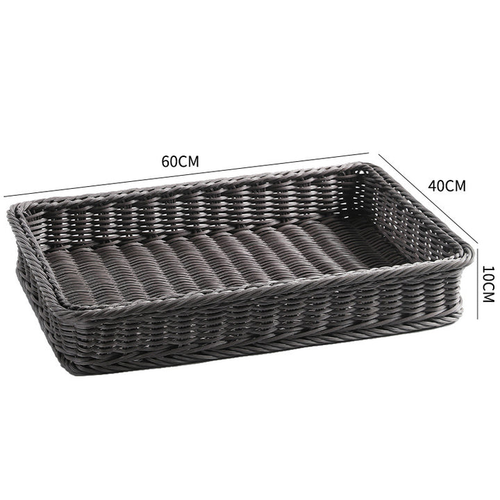 Large Rectangular Woven Storage Tray Kalsten