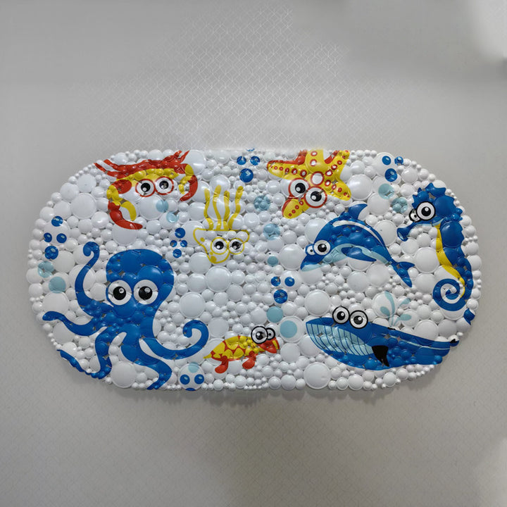 Coastal-Themed Memory Foam Bath Mat Kalsten