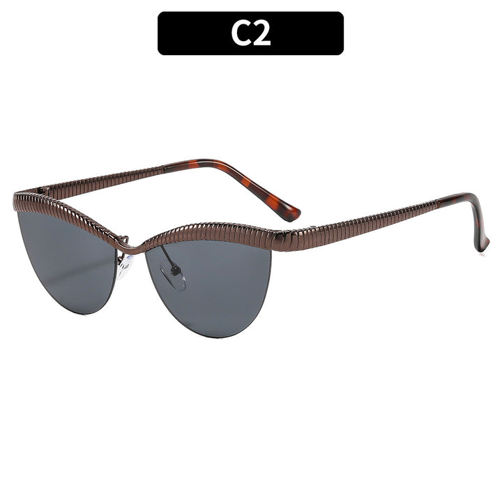 Stylish Geometric Cat-Eye Sunglasses