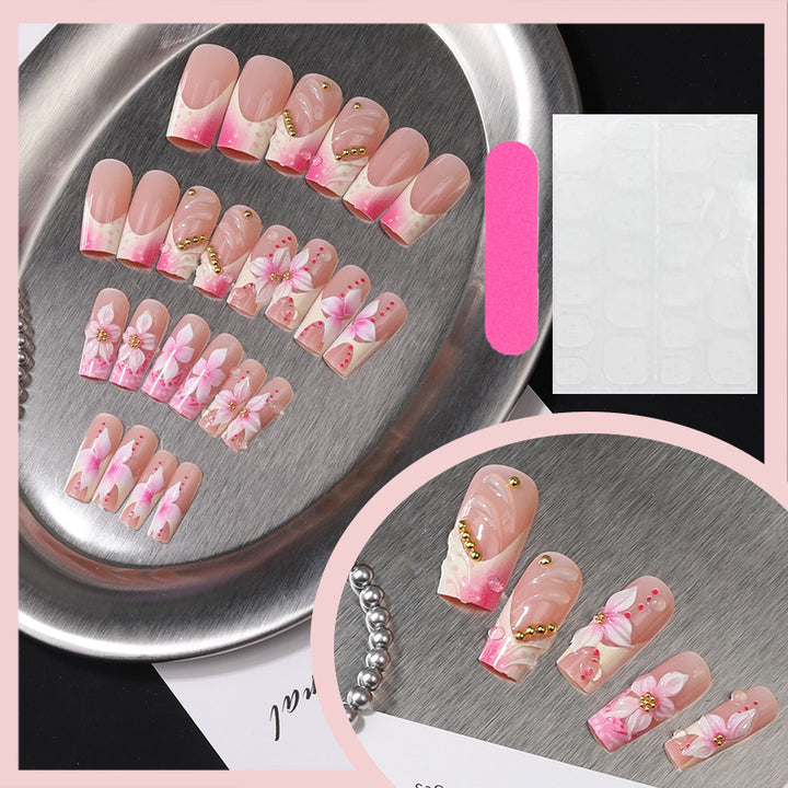 Floral Art Press-On Nail Tips Kalsten