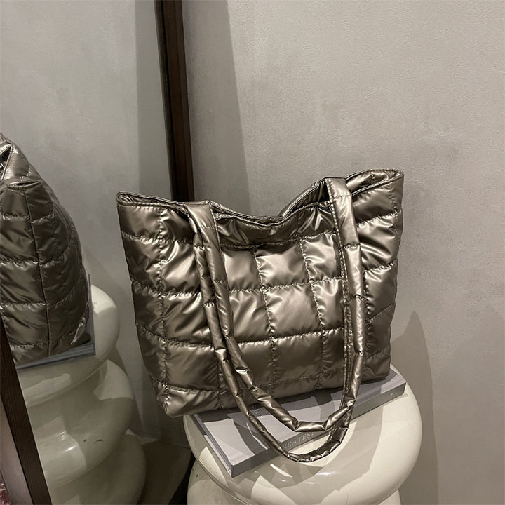 Padded Quilted Tote Bag Kalsten