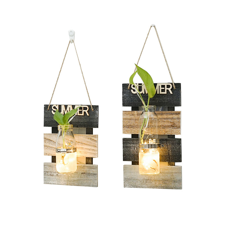 Wall decoration with glass carafe holder Kalsten