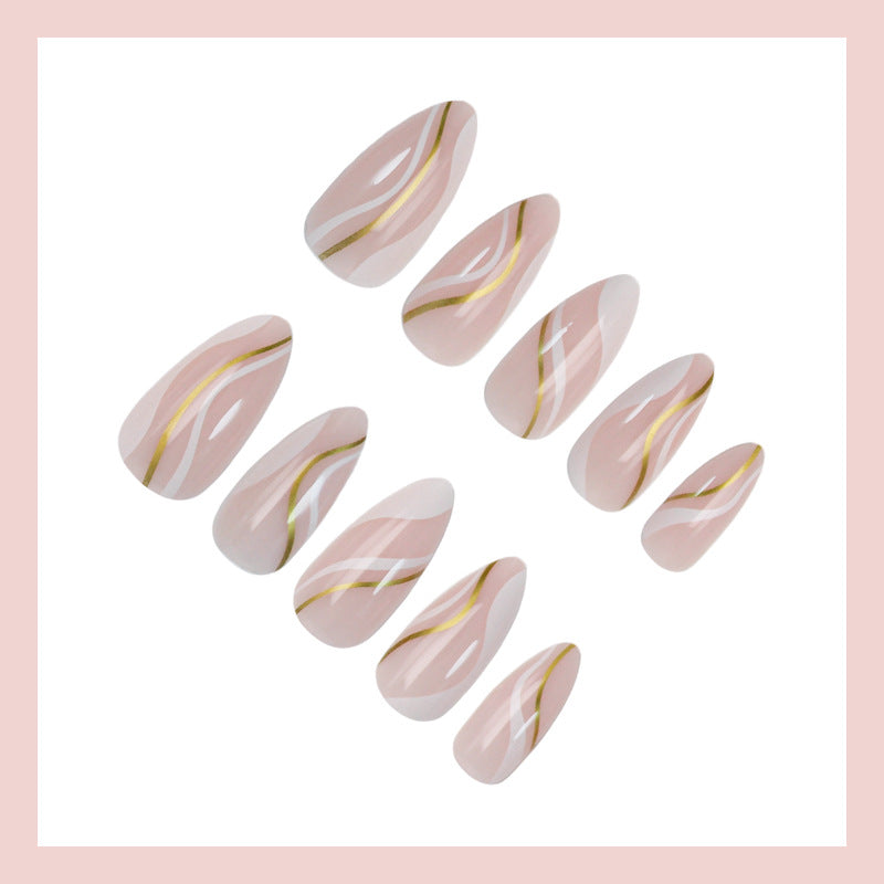 Artificial nail set with elegant curve design Kalsten