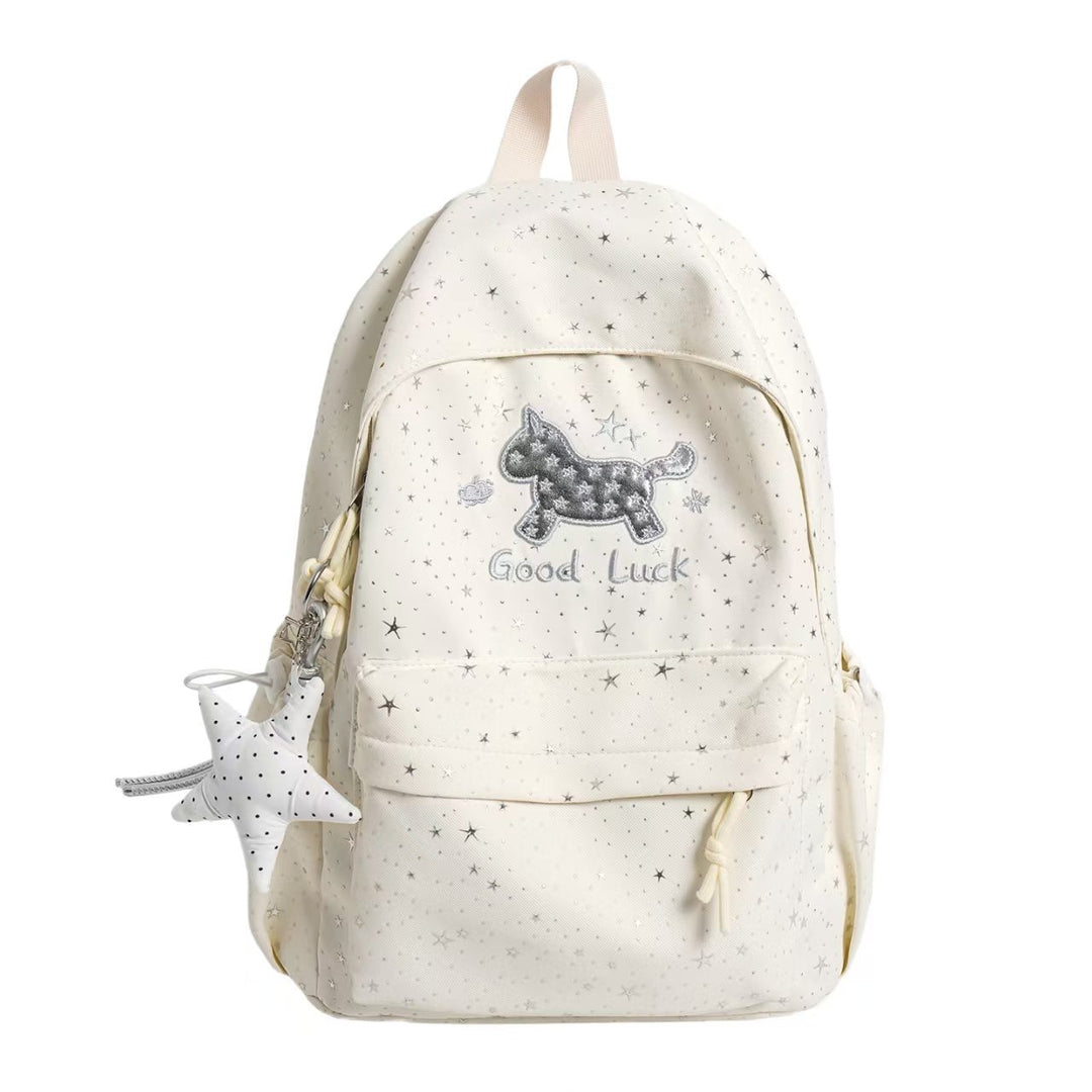 Backpack with Playful Cat Design and Sparkling Details Kalsten