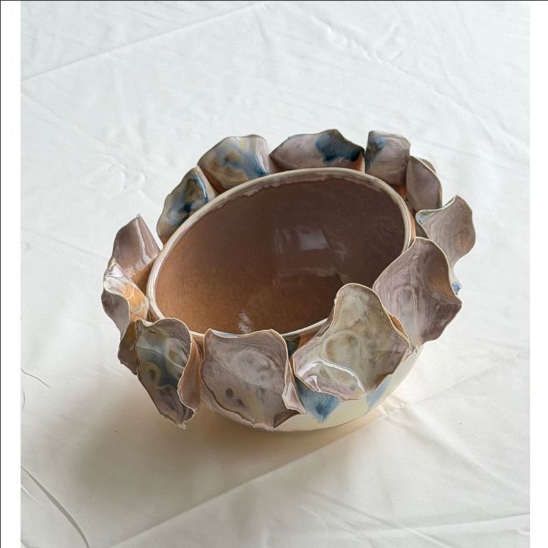 Artistic Decorative Petal Serving Bowl
