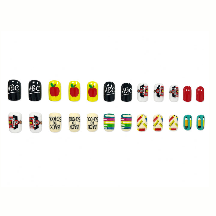 Creative Back-to-School Nail Art Set Kalsten