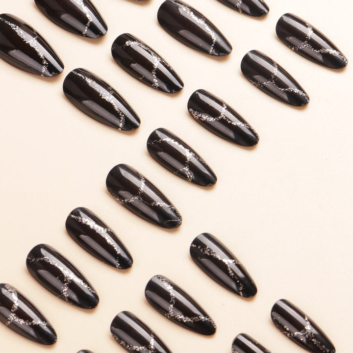 Artistic Pointed Press-On Nail Designs Kalsten