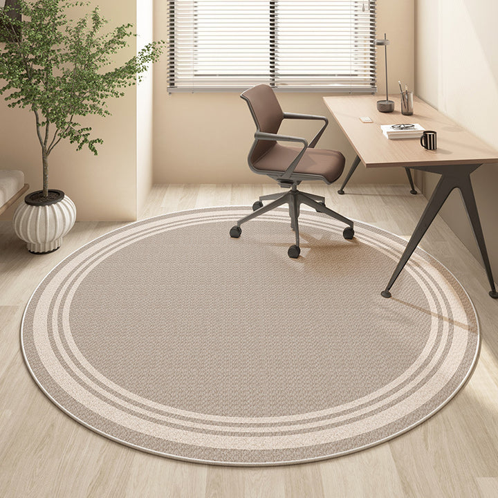 Round Textured Area Rug
