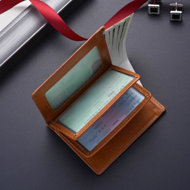 Premium Leather Business Card Holder Kalsten