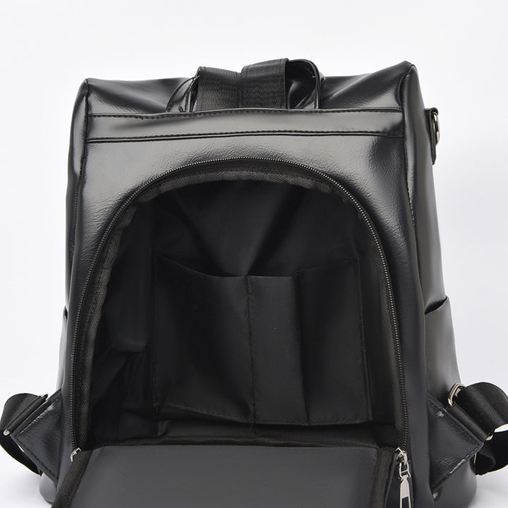 Versatile Structured Leather Backpack Kalsten