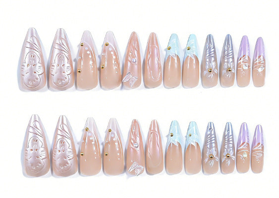 Creative Press-On Nail Art Enhancements Kalsten