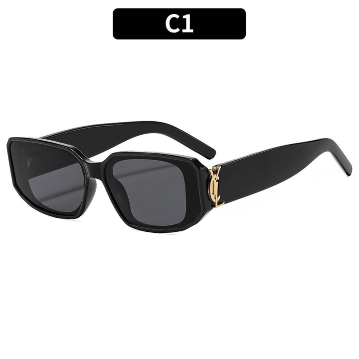 Vintage-Inspired Angular Frame Sunglasses