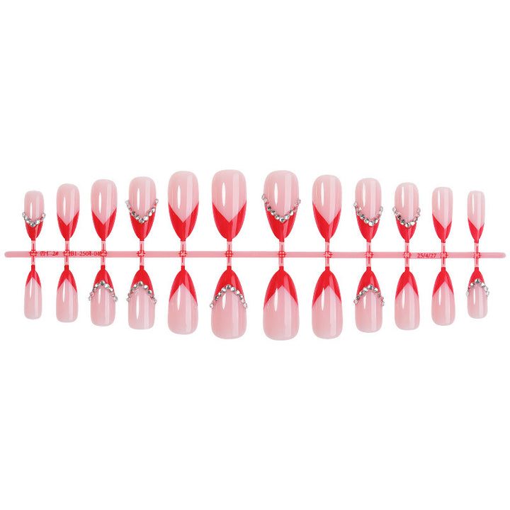 Artificial nail set with decorative accents Kalsten