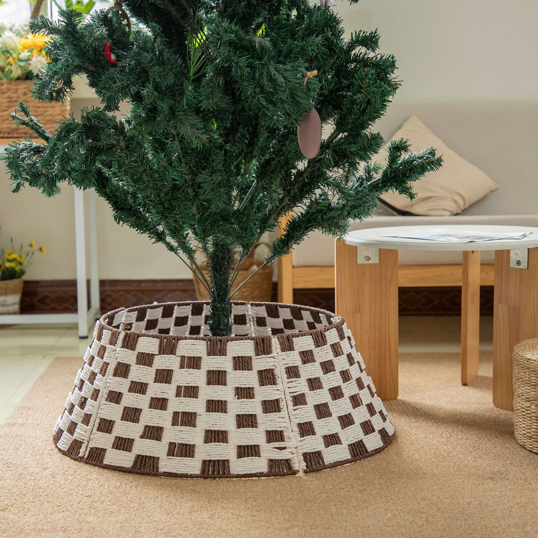Decorative Christmas tree stand made of wicker Kalsten