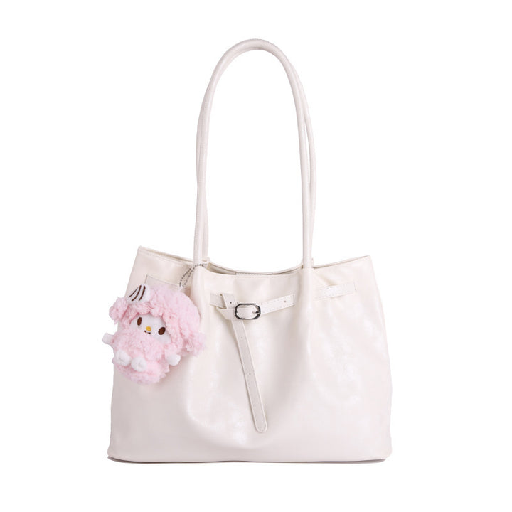 Casual Faux Leather Tote Bag