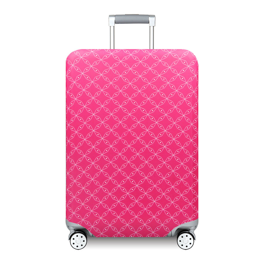 Unisex hard-shell suitcase with modern wave pattern Kalsten