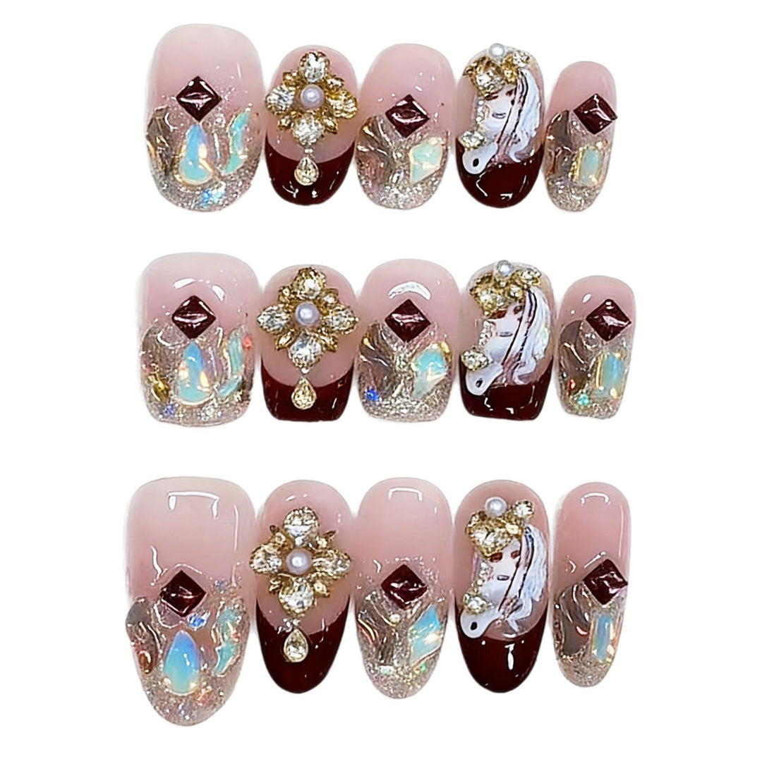 Luxury Artistic Press-On Nail Set Kalsten