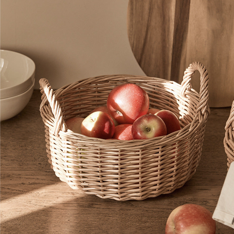 Beef Handcrafted Basket with Handle Kalsten