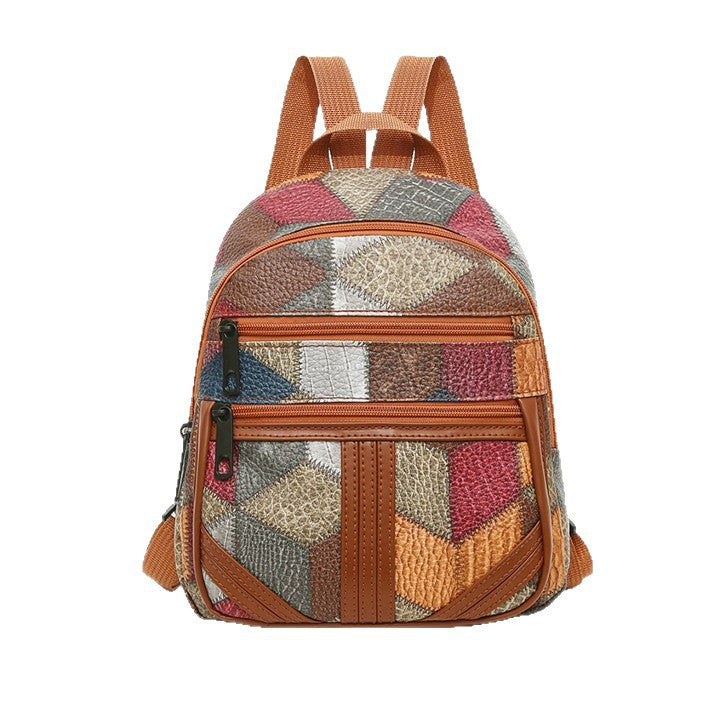 Stylish Geometric Patterned Mini Backpack Kalsten