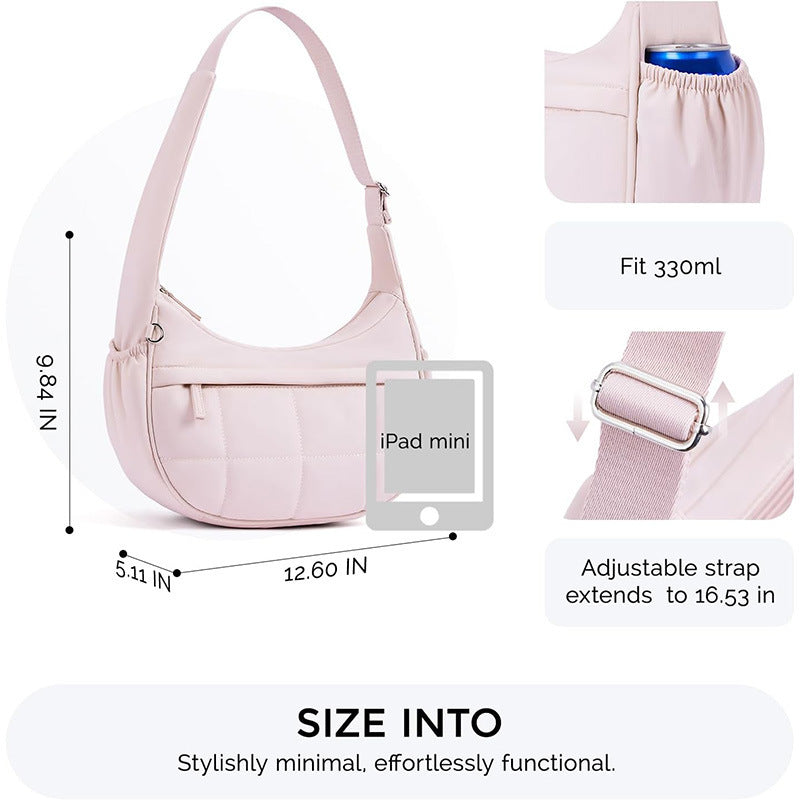 Fashionable shoulder bag with quilted surface Kalsten