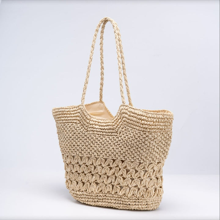Vintage-Made Rattan Tote Bag Kalsten
