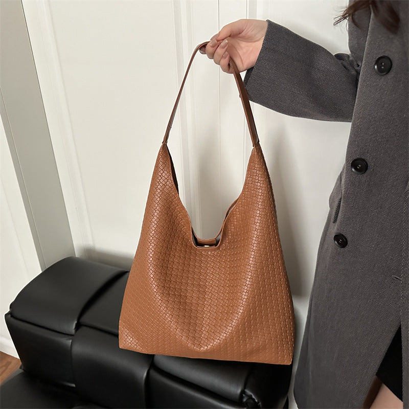 WoTextured Fabric Slouchy Tote Bag Kalsten
