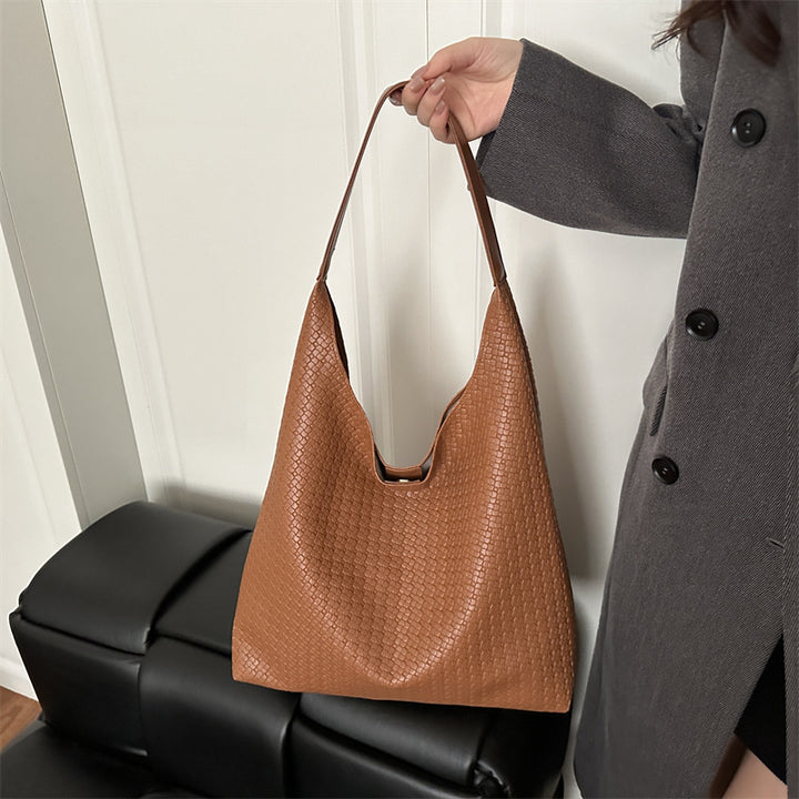 WoTextured Fabric Slouchy Tote Bag Kalsten