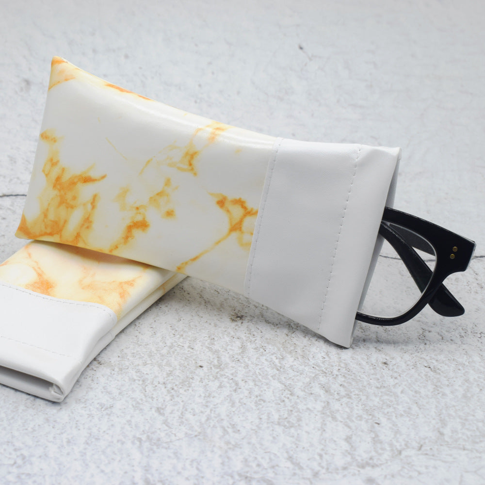 Stylish Marble-Patterned Eyewear Case Kalsten